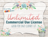 Unlimited Commercial Use License for One Clipart Set - Mor