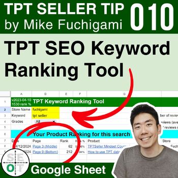 Preview of Unlimited TPT SEO Keyword Search Tool | TPT Seller Tip 010