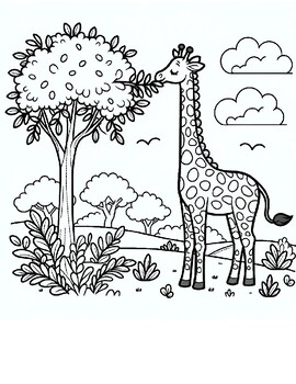 Preview of Unlock Creativity and Enhance Skills: Engaging Animal-Themed Coloring Book Pack