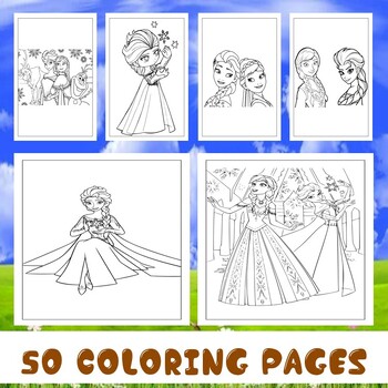 Printable Disney Frozen Coloring Pages Collection: Elsa, Anna, and Friends
