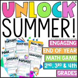 Unlock Summer | End of Year Math Games | Editable Challeng