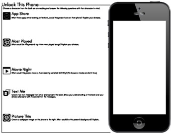 Preview of Unlock This Phone - Cell Phone Characterization Activity for Middle and High
