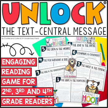 Preview of Unlock the Text Central Message | Moral | Theme | Reading Games | Fiction Games