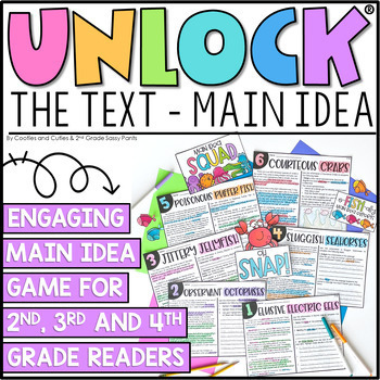 Preview of Unlock the Text Main Idea | Reading Games | Nonfiction Games | DIGITAL