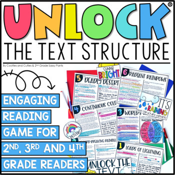 Preview of Unlock the Text Structure | Reading Games | Nonfiction Games