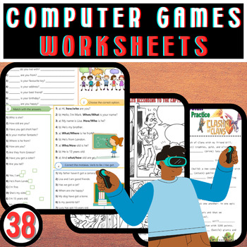 Preview of Unlock the World of Computer Games with Our Interactive Worksheets!