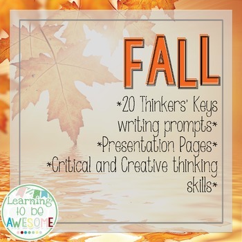 Preview of Writing Prompts - Fall Theme - Thinker's Keys