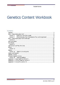 Preview of Genetics and DNA: Comprehensive Genetics, DNA, Heredity and Mendelian Workbook