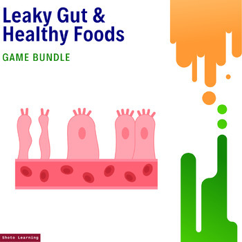 Preview of Unlocking Gut Health Game Bundle: Leaky Gut & Healthy Foods Adventure