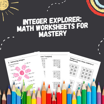 Preview of Working with Negative and Positive Numbers: Tailored Math Worksheets
