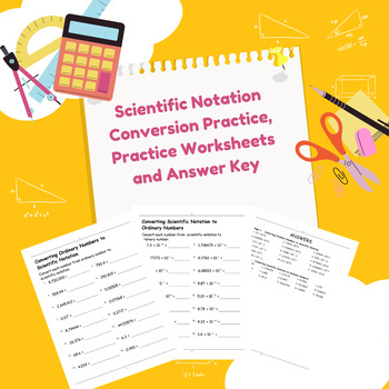 Preview of Unlocking Numbers: Ordinary to Scientific Notation Worksheets