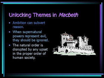 Preview of Unlocking Themes in Macbeth / A Collection of Posters to Explain Themes