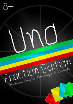 Preview of Fractions Card Game (Uno Mode)