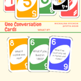 Uno Conversation Cards - ESL/EFL Game (What if...? Edition)