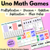 Uno Math MEGA BUNDLE – Add., Sub., Mult., Place Value, Rounding, Comparing