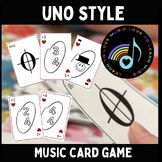 Uno Style Music Symbol Card Game