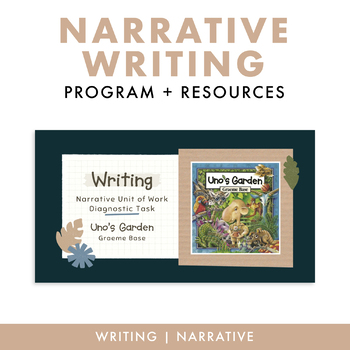 Preview of Uno's Garden Narrative Writing Unit + Resources (Talk 4 Write Friendly)