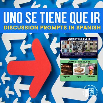 Preview of Uno se tiene que ir One's gotta go Discussion prompts in Spanish