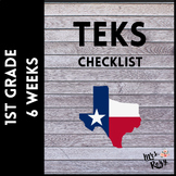 1st Grade TEKS Checklist (6 Weeks Checks)