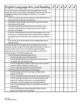 2nd Grade TEKS Checklist (6 Weeks Checks) | TpT