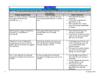Preview of Unpack the FSA ELA Standards with Question Stems, Meanings, and Steps to Solve!