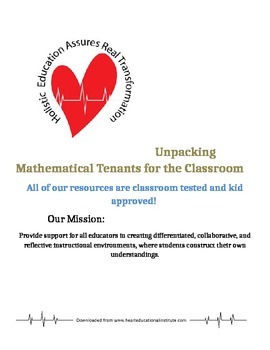 Preview of Unpacking Mathematical Tenants for the Classroom