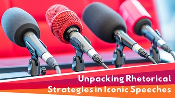 Preview of Unpacking Rhetorical Strategies in Iconic Speeches: Lesson Plan, PowerPoint, WOD