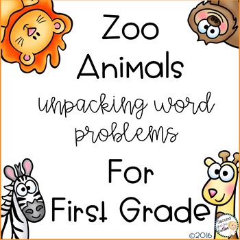 Preview of Addition & Subtraction math stories....A Zoo-riffic Adventure
