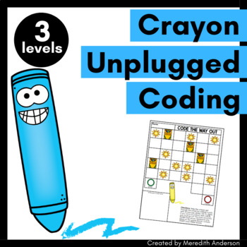 Preview of Unplugged Coding Activities - Crayon Theme