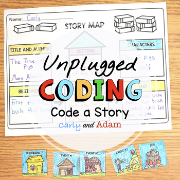Preview of Code a Story Unplugged Coding Activity