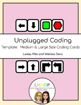 Preview of Unplugged Coding Cards - Medium and Large Size
