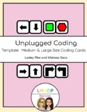 Unplugged Coding Cards - Medium and Large Size