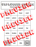 Unplugged Coding:  Homophones