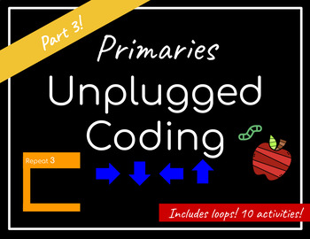 Preview of Unplugged Coding Independent Worksheets | Distance Learning