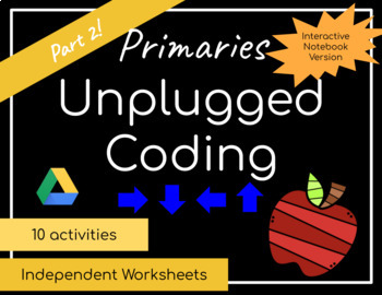 Preview of Unplugged Coding Interactive Notebook | Distance Learning