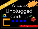 Unplugged Coding Interactive Notebook | Distance Learning