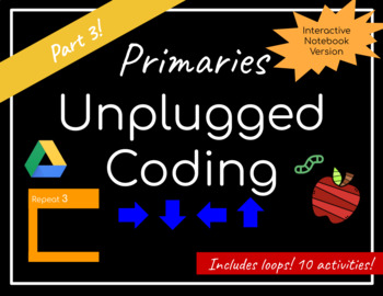 Preview of Unplugged Coding Interactive Notebook | Distance Learning