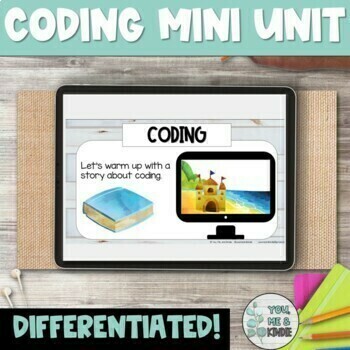 Preview of Unplugged Coding Mini Unit Kindergarten or Grade 1 (Google Slides)TM