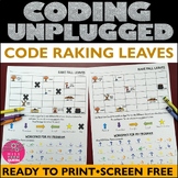 Unplugged Coding Rake Leaves Fall October November STEM Co