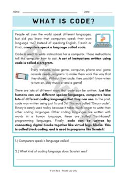 Preview of Coding shared readings and literacy activities (Ontario Coding Curriculum)