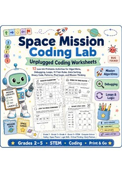 Preview of Unplugged Coding Worksheets | Algorithms Debugging Loops