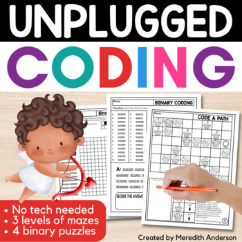 Preview of Unplugged Coding for Valentine's Day STEM Activity 
