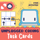 Unplugged directional coding task cards with habitat theme