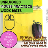 Unplugged Printable Mouse Skills Practice Work Mats statio