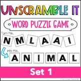 Unscramble It Set 1 - Word Puzzles (includes Digital Access)