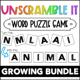 Unscramble It - Word Puzzle Games - THE GROWING BUNDLE - D