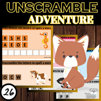 Preview of Unscramble Mania: Fun-filled Challenges to Boost Vocabulary Skills!
