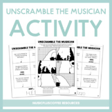 Unscramble The Musician | Women's History Month Activity