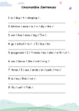 Unscramble The Sentence (English for Grade 1, 2)