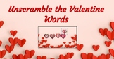 Unscramble The Valentine Words